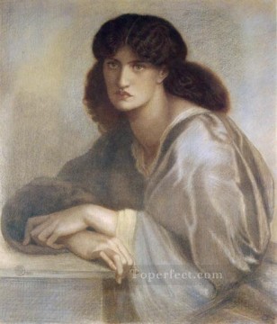  della Oil Painting - La Donna Della Finestra 1880coloured chalks Pre Raphaelite Brotherhood Dante Gabriel Rossetti